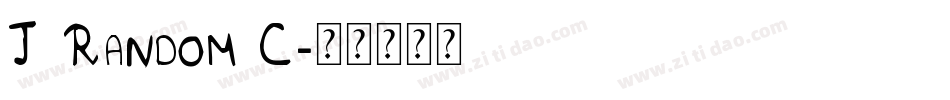 J Random C字体转换